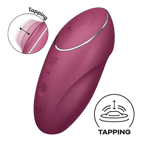 Vibrator Clitoridian Tap & Climax 1, Rosu
