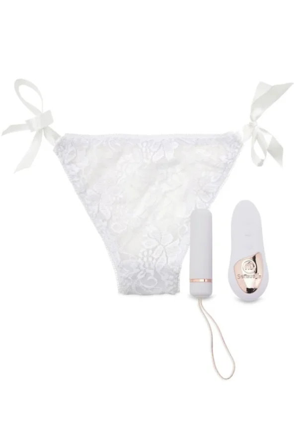 Chiloti Cu Glont Vibrator Si Telecomanda White