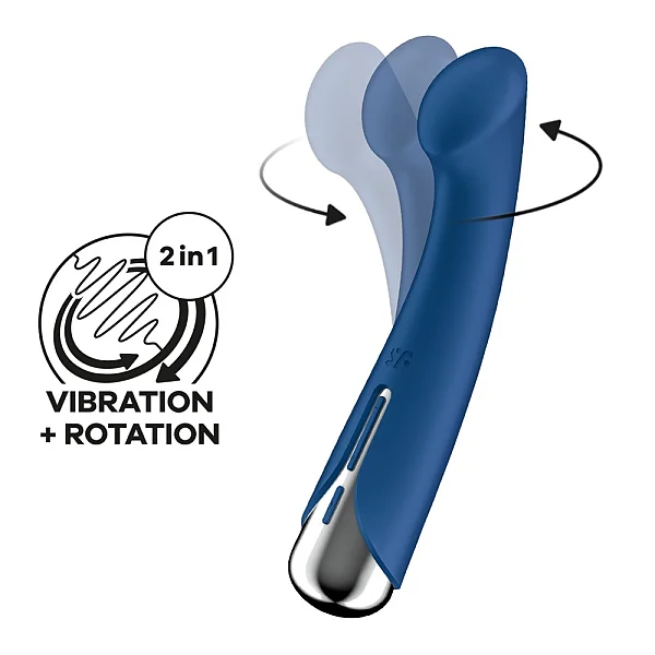 Vibrator Special Spinning G-spot 1, Albastru, 16.5 Cm