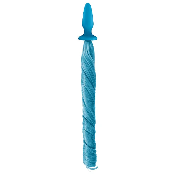 Dop Anal Unicorn Tails - Albastru Pastel