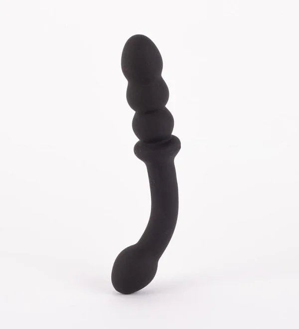 Dop Anal Cu Vibratii Dual-motor, Negru, 20 Cm