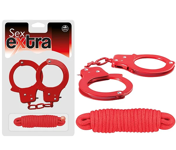 Set Catuse Si Franghie Pentru Imobilizare Erotica Sex Extra, Rosu