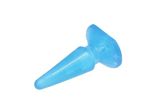 Dop Anal Slim Butt Plug, Albastru, 8.5 Cm