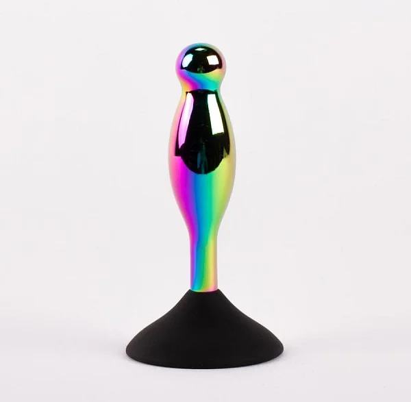 Dop Anal Cu Bijuterie Secret Shine Booty Call L V, Metalic Multicolor, 12 Cm