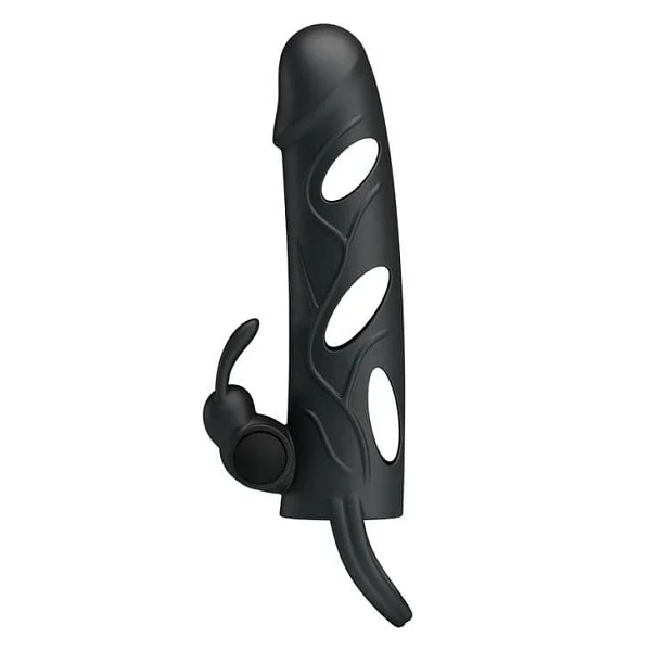 Manson / Extensie Penis Cu Vibratii, Negru