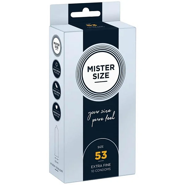 Mister Size 53 Mm Condoms 10 Pieces