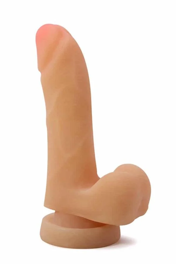 Dildo Clasic Cu Ventuza X5 Plus, Natural, 14.5 Cm