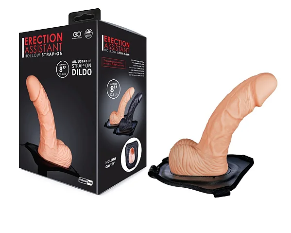 Manson Pentru Penis Cu Strap-on, Natural, 20 Cm
