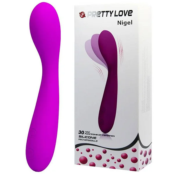 Vibrator Punctul G Nigel, Violet, 17 Cm