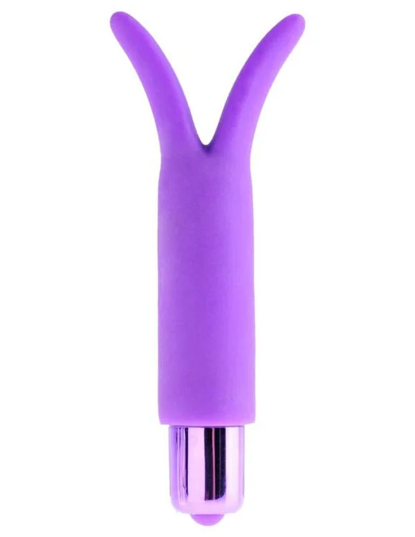 Vibrator Silicone Fun Vibe, Mov, 12.5 Cm