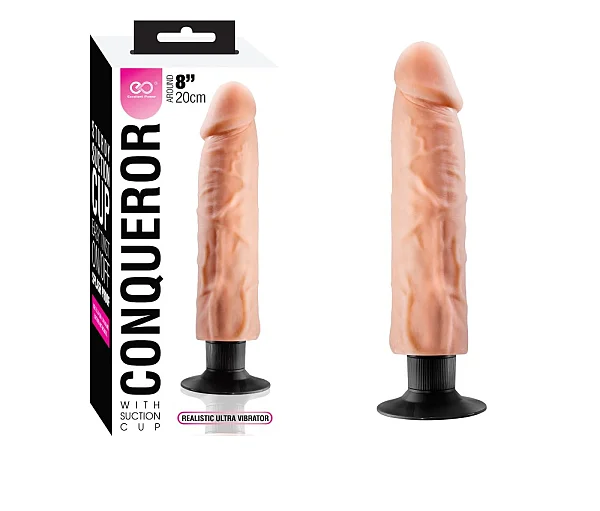 Vibrator Realistic Conqueror 8,  Natural, 20 Cm
