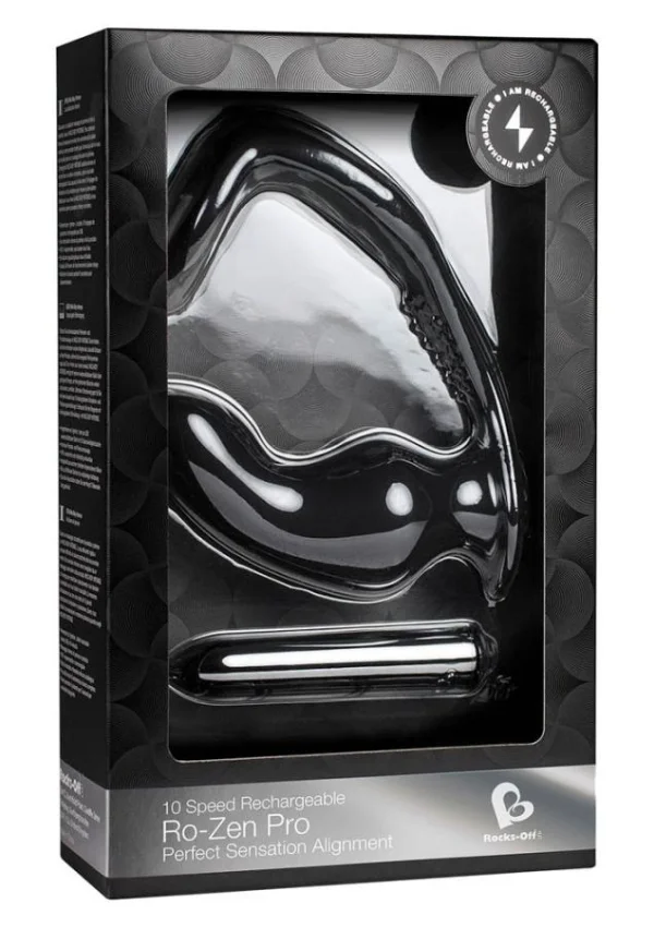 Vibrator Anal Ro-zen Pro 10 Viteze, Negru, 12.5 Cm