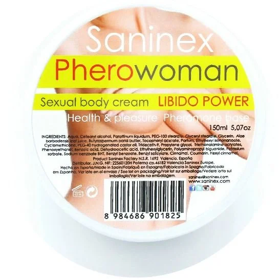 Crema Intima Si Corporala Cu Feromoni (crestere Libidou) Saninex 150ml