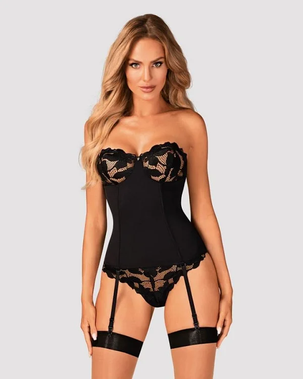 Corset Sexy Cu Dantela Editya M/l, Xs/s