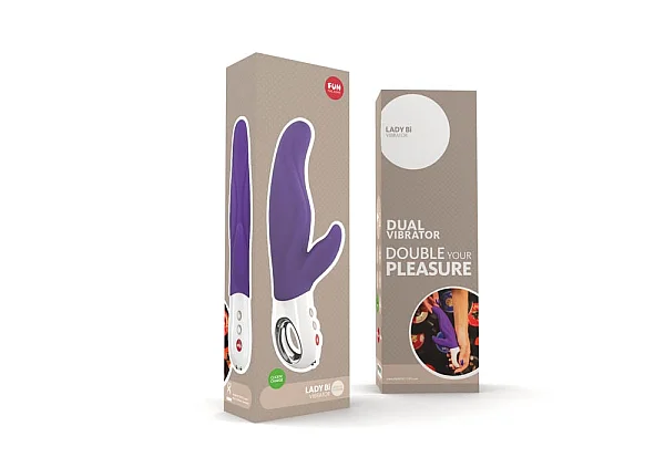Vibrator Special Lady Bi, Violet, 22 Cm