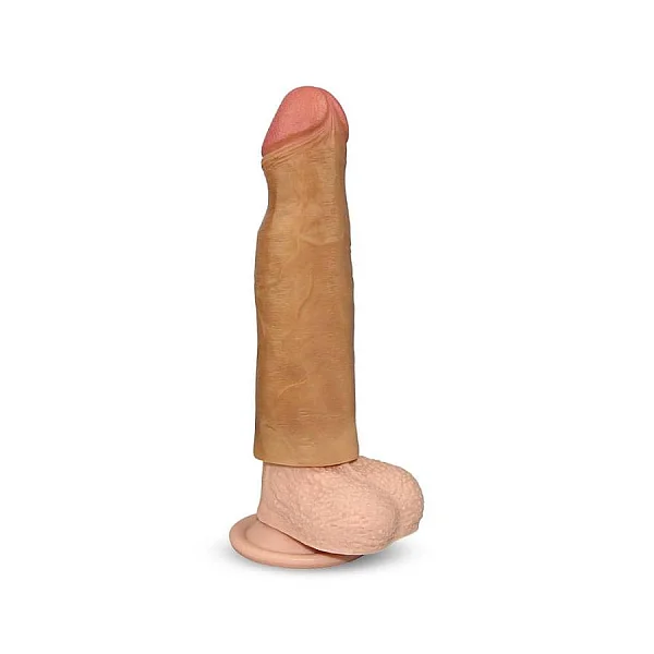 Extensie/manson Penis Revolutionary Silicone Nature Extender, Bronz, +5 Cm