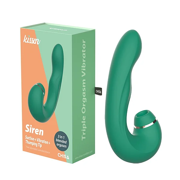 Vibrator 2-in-1 Kissen Siren, Verde