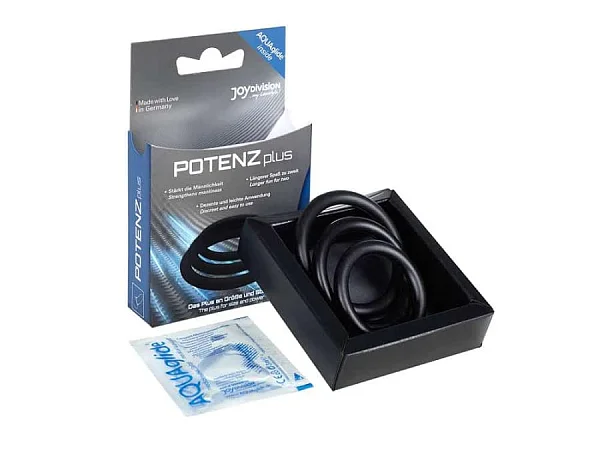 Set 3 Inele Penis Potenzone (s, M, L), Negru