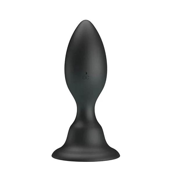 Dop Anal Cu Vibratii, Negru, 11 Cm