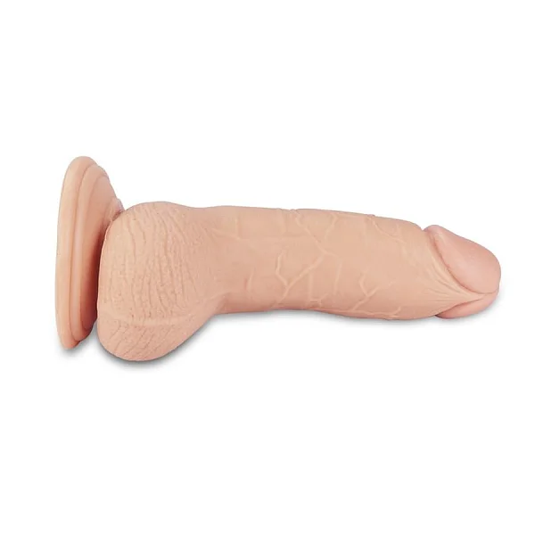 Vibrator Realistic Cu Ventuza Real Extreme Dildo, Natural, 27 Cm
