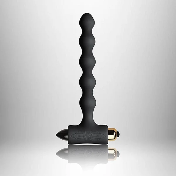 Vibrator Anal Pearls Petite Sensations, Negru, 17 Cm