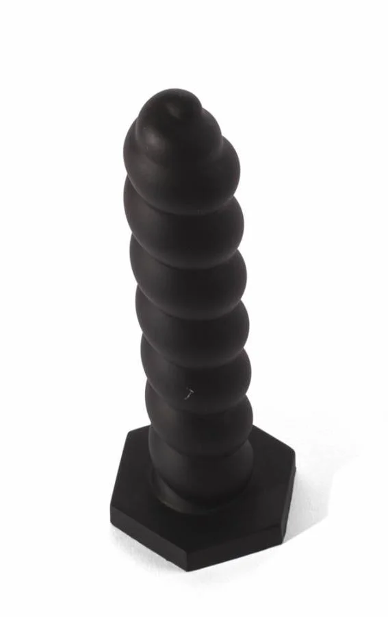 Dop Anal Extra Large Silicone S, Negru, 20 Cm