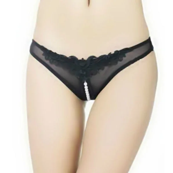 Bikini Negri Cu Snur De Perle