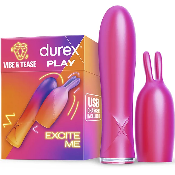 Mini Vibrator 2 In 1 Durex Vibe & Tease