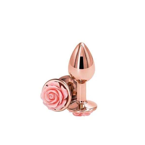 Dop Anal Rear Assets Rose, Auriu+roz, Small, 7.5 Cm