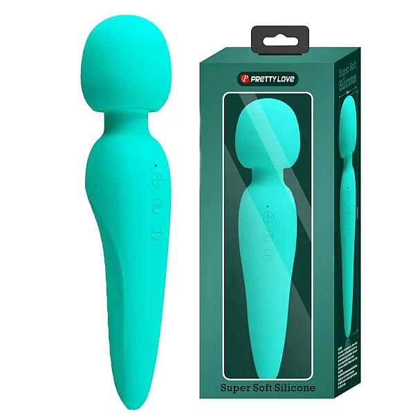Vibrator Bagheta Meredith, Verde, 21.5 Cm