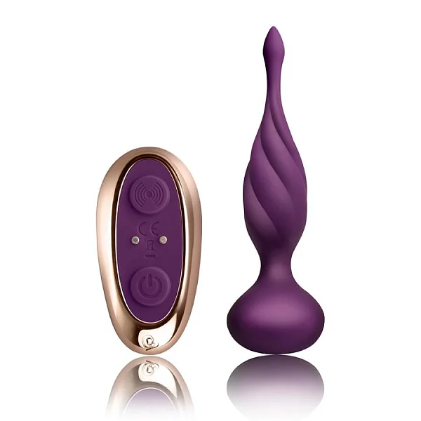 Dop Anal Cu Vibratii Discover, Violet, 13 Cm