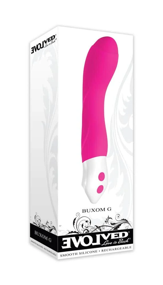 Vibrator Buxom G, Roz, 20 Cm
