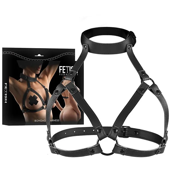 Ham Reglabil Fetish Submissive Pentru Piept Si Gat