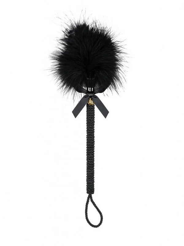 Cravasa Cu Puf, Negru, 25 Cm