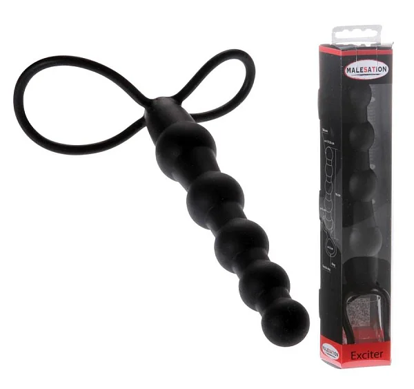 Strap-on Malesation Exciter, Negru, 16 Cm