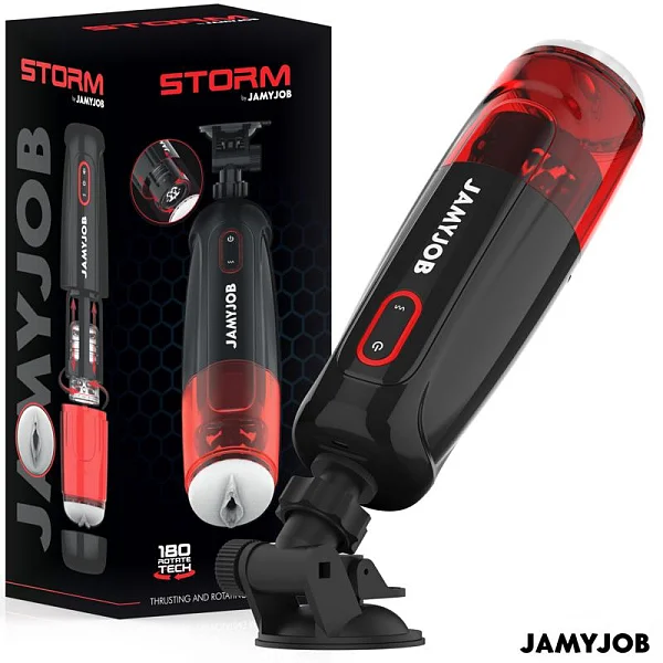 Masturbator Vagin Automat Jamyjob Storm, 10 Moduri De Rotatie Si Penetrare