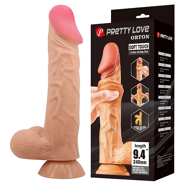 Dildo Realistic Orton, Natural, 24 Cm