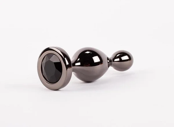 Dop Anal Cu Bijuterie Secret Shine Booty Call M Iii, Negru Metalic, 11 Cm