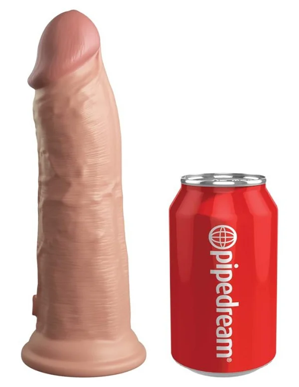 Dildo Clasic Cu Ventuza Dual Density Silicone Cock, Natural, 20 Cm