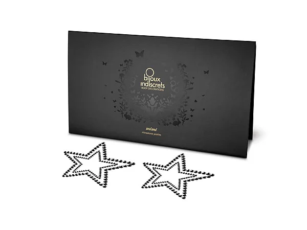 Bijuterii Intime Adezive Mimi Star, Negru