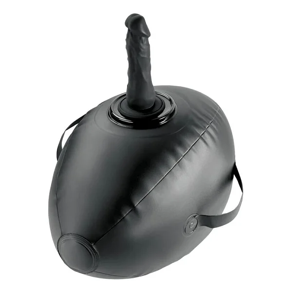Suport Gonflabil Cu Dildo Fetish Fantasy Negru, 41.9 Cm