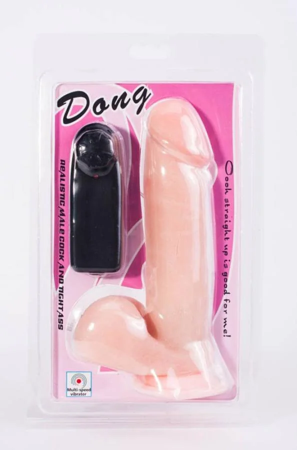 Vibrator Realistic Cu Ventuza Si Rotatii, Natural, 20 Cm
