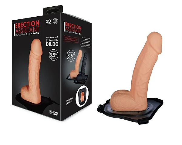 Manson Pentru Penis Cu Strap-on, Natural, 21.5 Cm