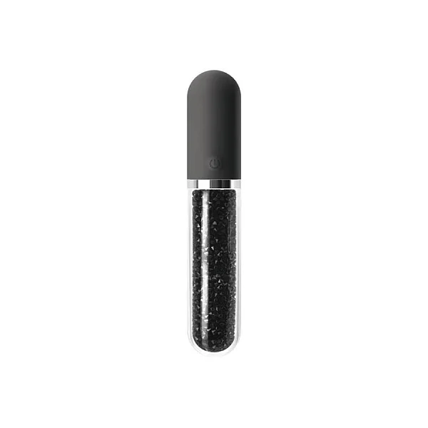 Vibrator Clasic Stardust Charm, Negru, 16.5 Cm