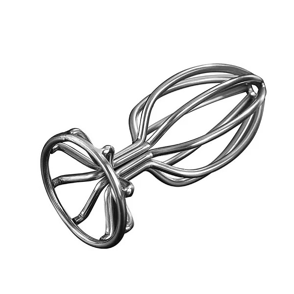 Dop Anal Stainless Anal Plug L, Metalic, 9 Cm