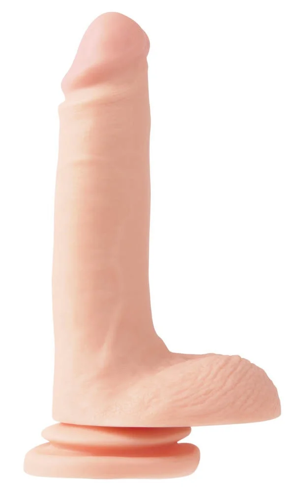 Dildo Clasic Cu Ventuza Thicky, Natural, 20 Cm