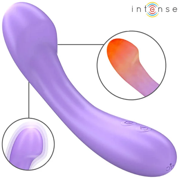 Vibrator Intense Becky Mov 19 Cm Cu Incalzire Si 7 Moduri De Vibratii