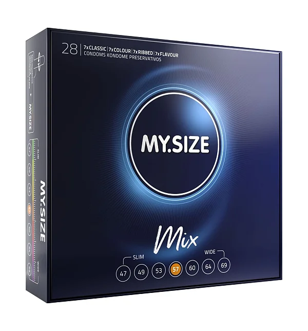 My Size Mix Condoms 57 Mm (28 Pieces)