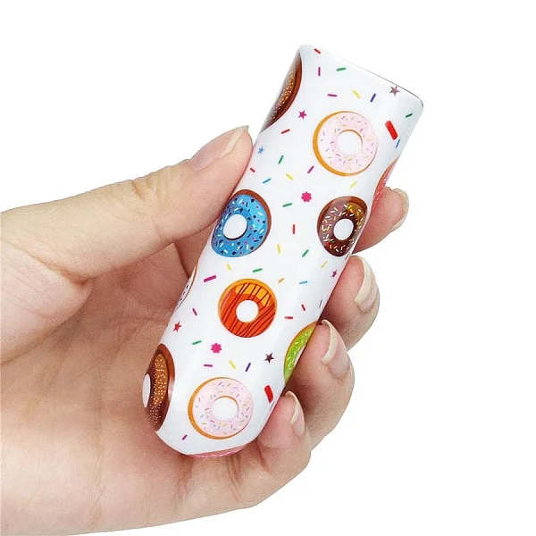 Glont Vibrator Reincarcabil Donut Massager, Multicolor, 8.5 Cm