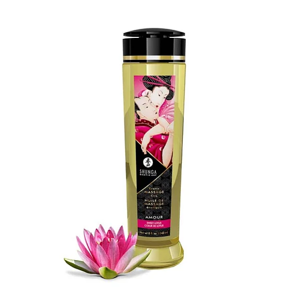 Ulei Pentru Masaj Erotic Sweet Lotus, 240 Ml